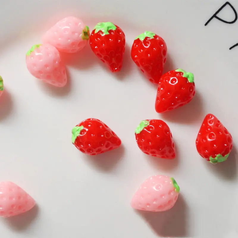 

6pcs Miniature Fruit Kitchen Artificial Fake Strawberry Home Decoration Kitchen Toy