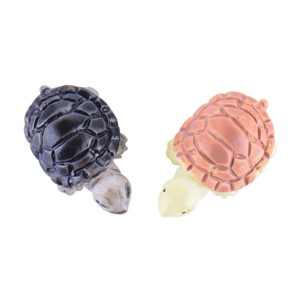 

2pcs/set Mini Tortoise Models Cute Miniatures Tortoises For Home Table Decoration Micro Landscape Miniascape DIY Toys For Kids