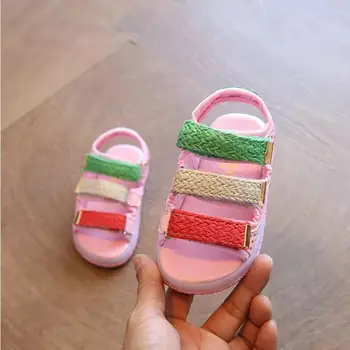 

New Male Female Child Sandals Boys Girls Sport Sandal Led Slip-resistant Children Beach Sandals With Light Size 21-30