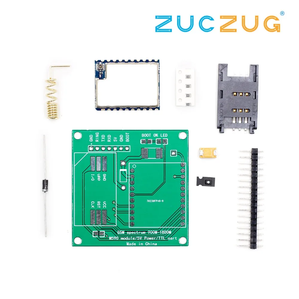 

M590E GSM GPRS module Diy kits M590 GSM GPRS 900m-1800m sms CPU MCU test