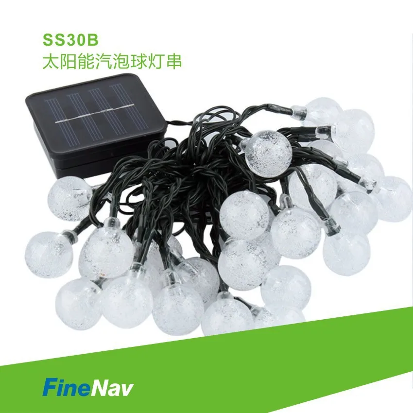 

30LED ball bubble lamp string Solar Christmas decorative lamp string