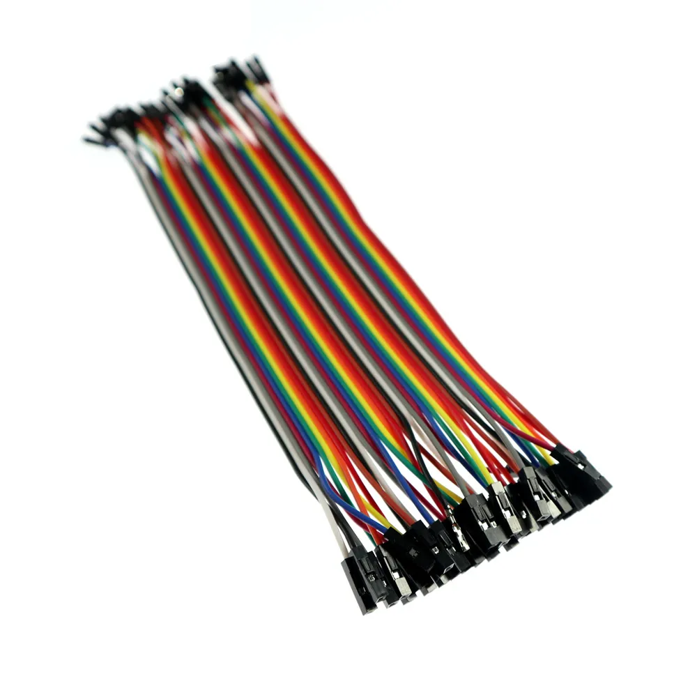 

40pcs in Row Dupont Cable 20cm 2.54mm 1pin 1p-1p female to female jumper wire