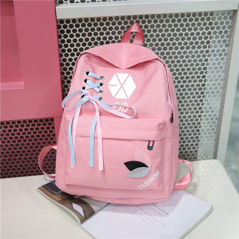 Новое поступление Exo Got7 холщовый рюкзак корейский женский Харадзюку бродячий детский Nct 127 Monsta X дважды Рюкзаки рюкзаки Sac Dos Femme - Цвет: exo2