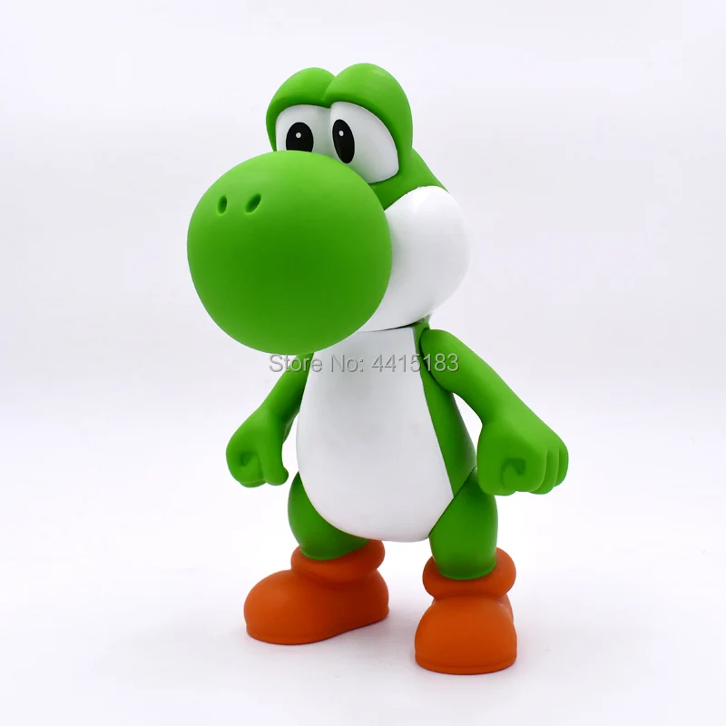 23 cm Anime Figura Super Mario Bros Yoshi PVC Action Figure Doll Collectible Model Baby Toy Christmas Gift For Children