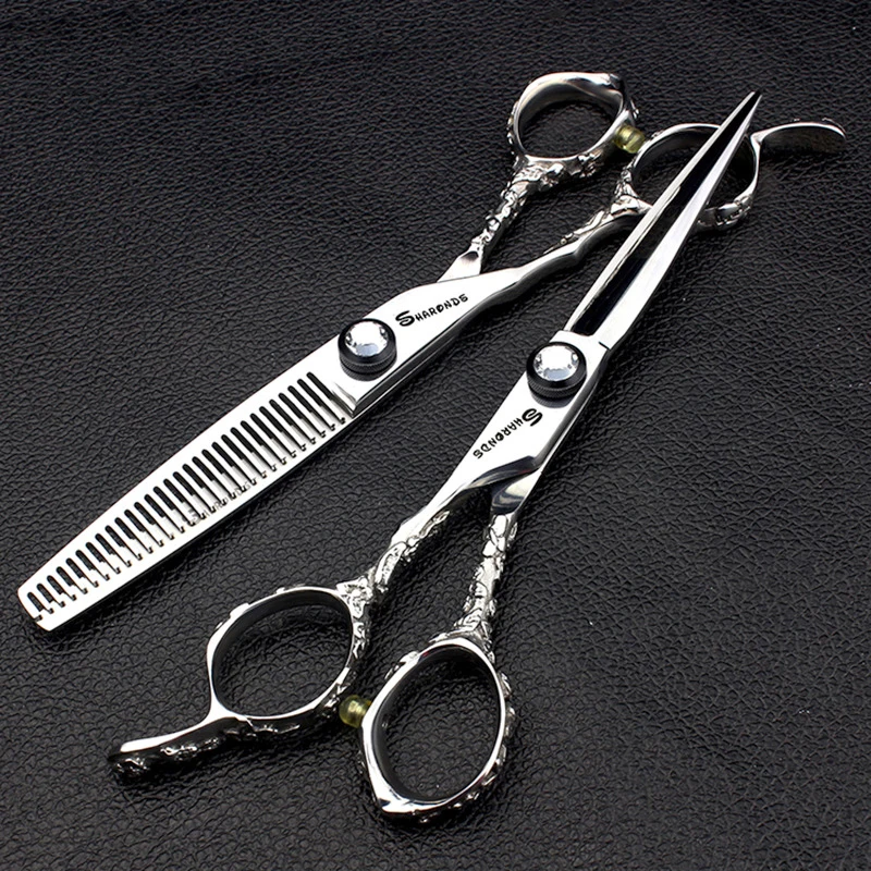 

6 Inch Professional Left-handed Barber Scissors Hairdressing Thinning Scissprs Cutting Shears Left Handed Hairdresser Makas