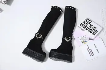 

2019 autumn and winter new tight super high heel women's boots