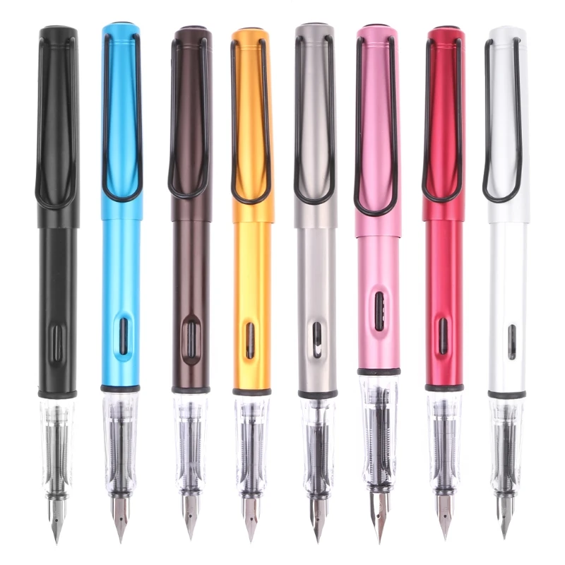 Fountain Pen Aluminum Alloy Fountain Pen Student Pen Gift Nib 0.38mm Durable Calligraphy Pen