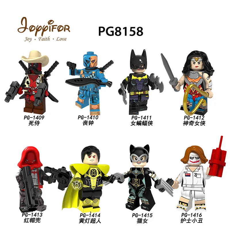 

HOT Super Hero Deadpool Batwoman Catwoman Nurse clown Figure Compatible LegoINGlys Building Blocks Toys Kids Child Gift