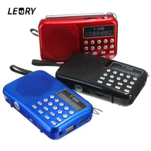 LEORY высокое качество мини Портативный 50 мм Внутренний Магнитный T508 светодиодный Стерео FM радио Динамик USB TF карты MP3 музыкальный плеер