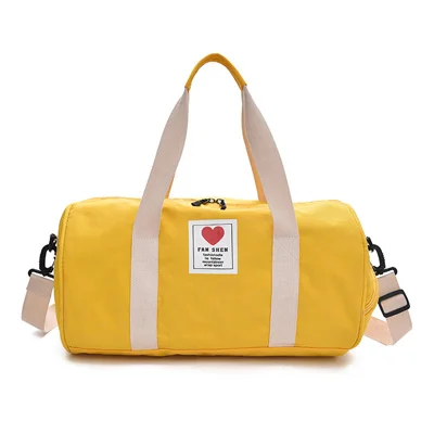 Женская спортивная мужская сумка, женская сумка для спортивной обуви для женщин, спортивная сумка через плечо для фитнеса, йоги, спортивная сумка для путешествий - Цвет: Yellow