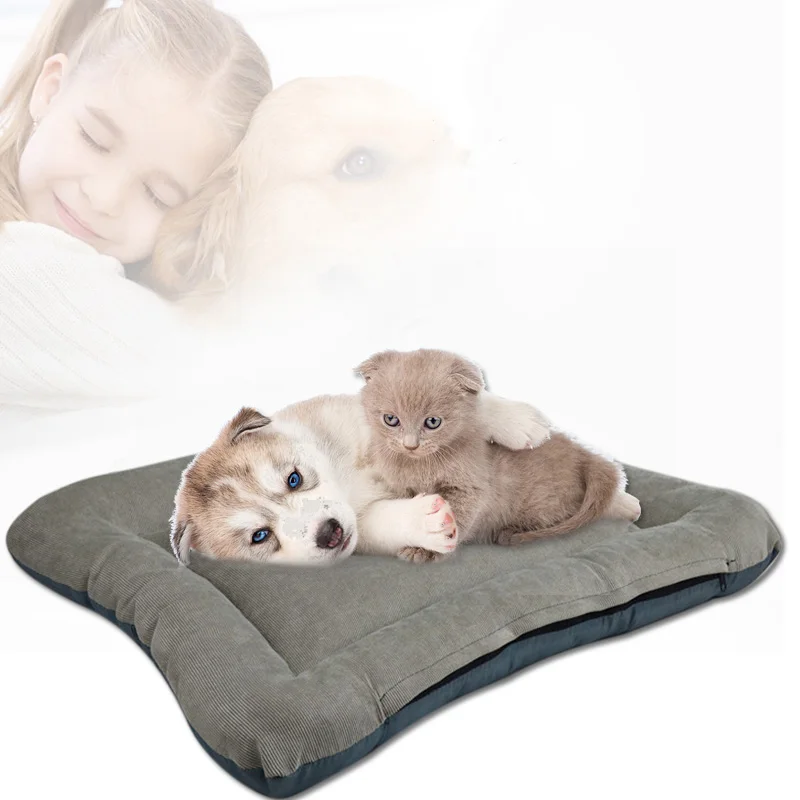 

Soft Dog Cat Beds For Large Dogs Berber Fleece Warm Pet Kennel Plush Beds Cat Mat Pet Products For Dog Washable Big Beds 25