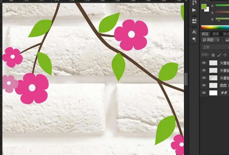 Пользовательские 3D Настенные обои современный простой дерево с розовыми цветками кирпичная стена спальня фон украшение стены живопись