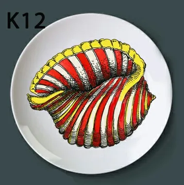 Fornasetti декоративная тарелка, висящая керамическая ваза, ремесло, домашняя мебель, настенное декоративное блюдо, итальянский стиль, фоновая роспись, украшение - Цвет: k12