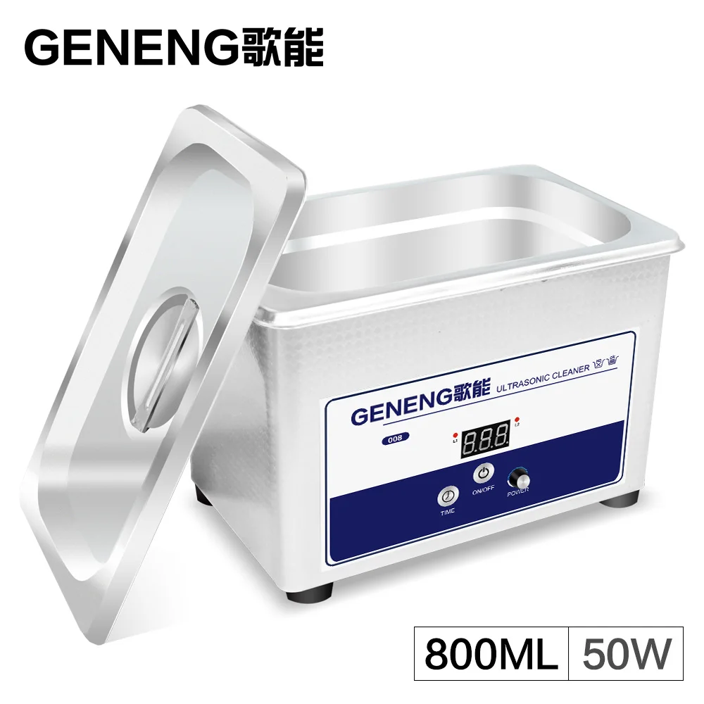 Portable Ultrasonic Cleaning Machine 0.8L Bath Mold Hardware parts Jewelry Fruit Vegetable Oil Rust Degreasing Power Adjust Portable Ultrasonic Cleaning Machine 0.8L Bath Mold Hardware parts Jewelry Fruit Vegetable Oil Rust Degreasing Power Adjust