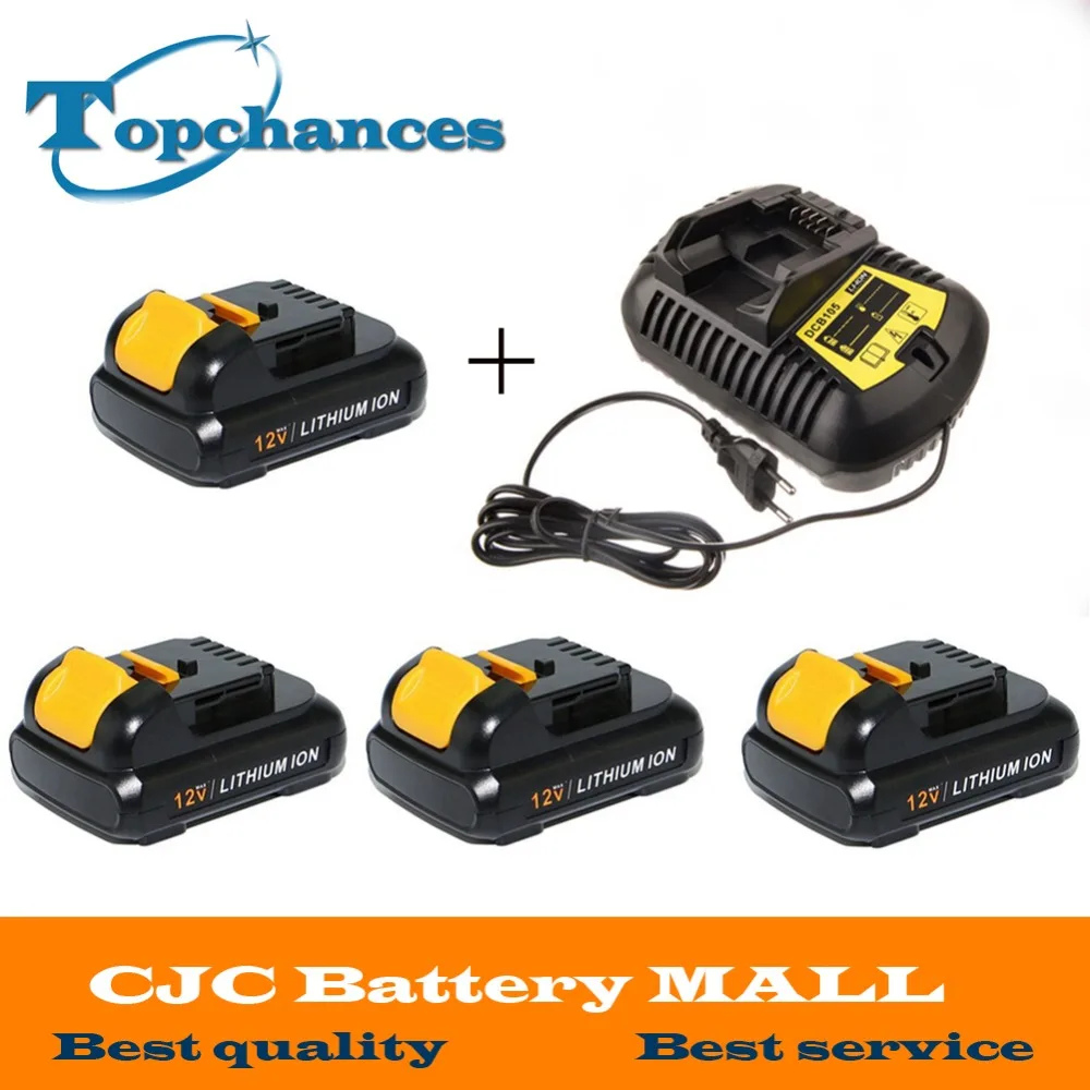 4PCS High Quality font b power b font font b tool b font Battery For Dewalt