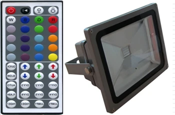 

30W high power RGB LED flood light light with 44key IR remote;AC85-265V input