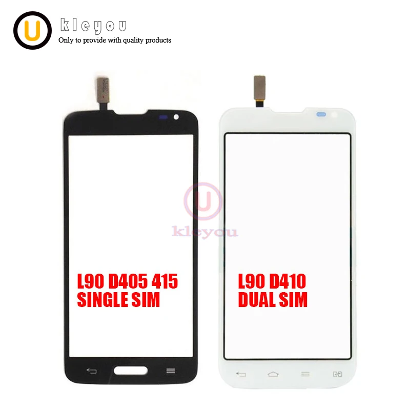 10pcs/lot 4.7" For LG L90 D415 D405 D410 Touch Screen Digitizer Sensor Outer Glass Lens Panel black/white | Мобильные телефоны