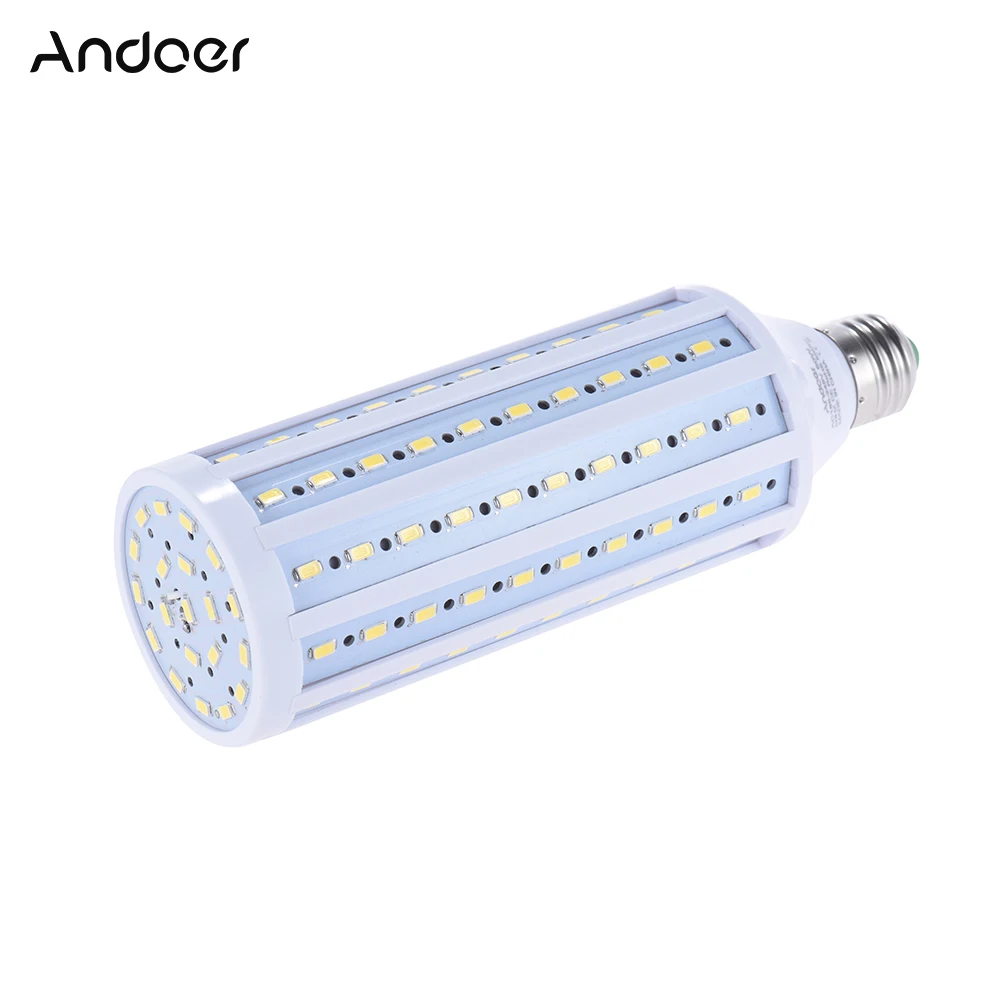 

Andoer 5500K 60W 120 Beads Photo Studio Photography LED Corn Lamp Light Bulb Daylight E27 Socket