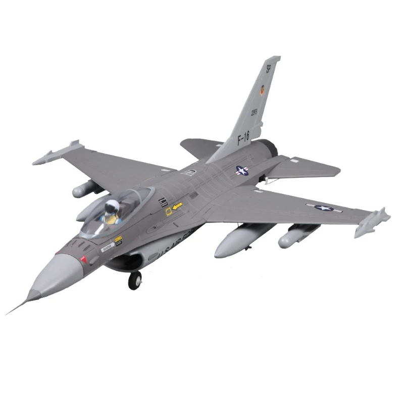 FMS 64 мм F16 F 16 V2 Falcon Ducted Fan EDF Jet Grey EPO 4S Scale RC модель самолета истребителя хобби