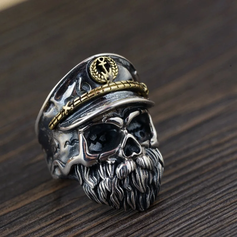 

2019 Men Alexandrite Real S925 Yintai Resto Ancient Ways Is Technology Paragraphs Skull Shape Male Wholesale Ring Opening