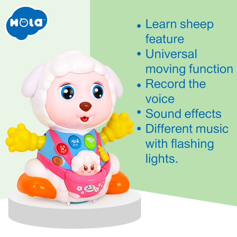 Baby Toy Kids Learning & Talking Sheep with Playback Recording / Musics / Lights, Bump and Go Action , Musical Toy For Children