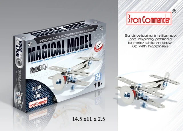 

Metal Alloy assembling building blocks toys airplane fighter model