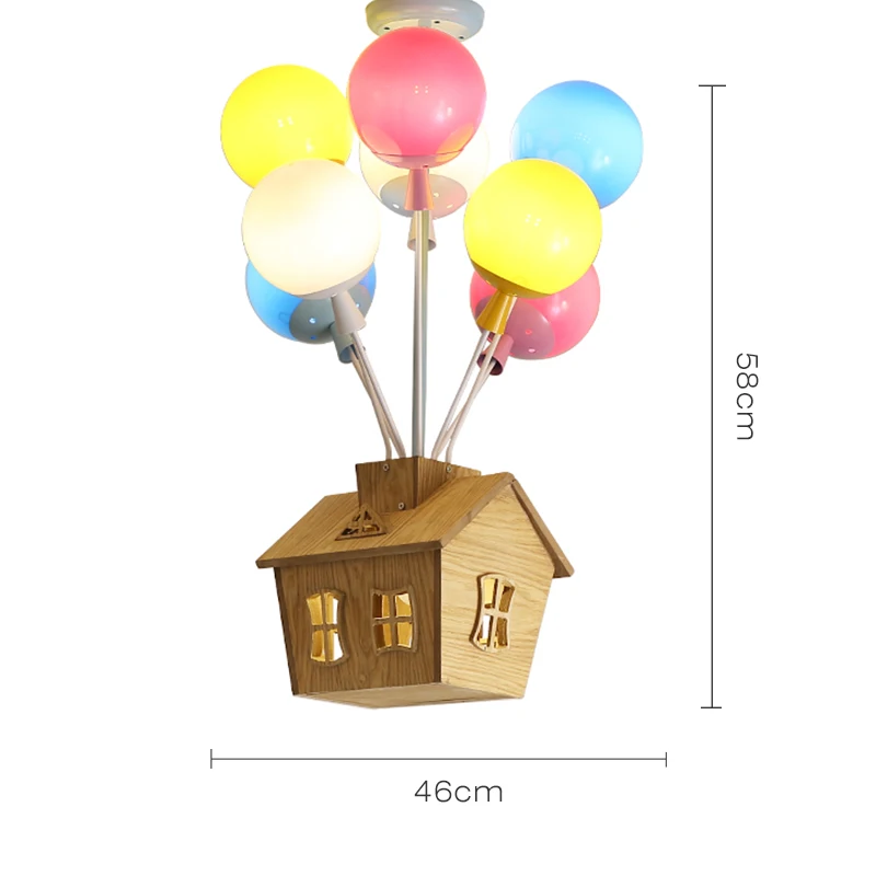 Скандинавская красочная подвеска в виде шара, потолочный светильник s, Детская индивидуальность, подвесные лампы, декоративный светильник для детской комнаты