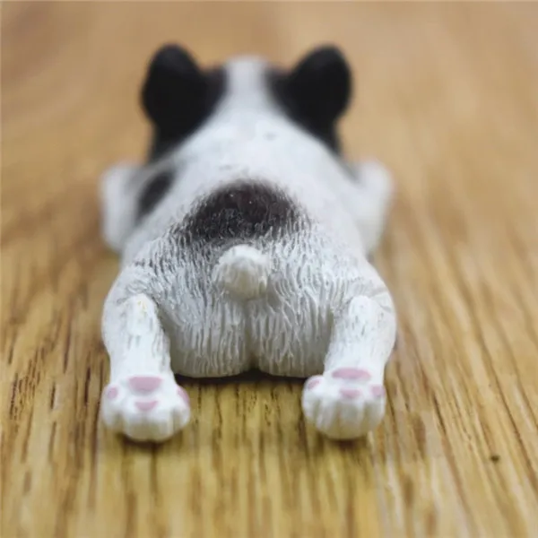 French Bull Dog Sleeping Lazy Pets Fridge Magnets PVC Figures Toys Car Home Office Decoration Gifts - W 19