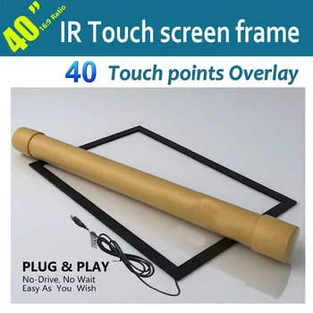 

Free Shipping 40"Infrared Interactive Touch-screen Frame Anti-glare Interference High-resolution Quick Response 40 Touch Points