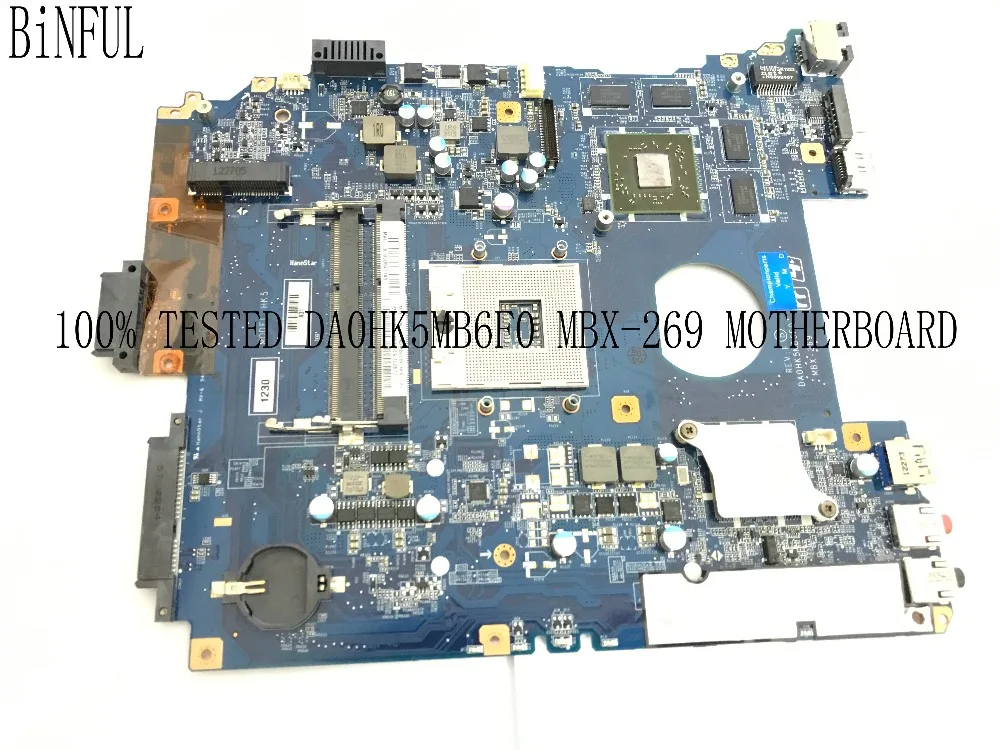 BiNFUL 100% سوبر DA0HK5MB6F0 MBX-269 اللوحة لابتوب سوني SVE151 سلسلة الكمبيوتر الدفتري مع الفيديو بطاقة