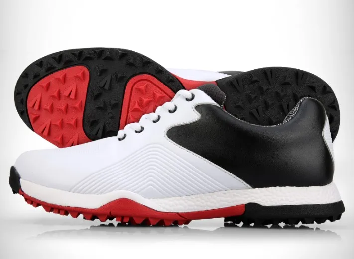 Sapatos à Prova Anti-skid de Alta Sapatos de Golfe Pgm de Golfe Hot! Autênticos Homens Água Qualidade Esporte Masculino Tênis Respirável Sapatos Chaussures d’