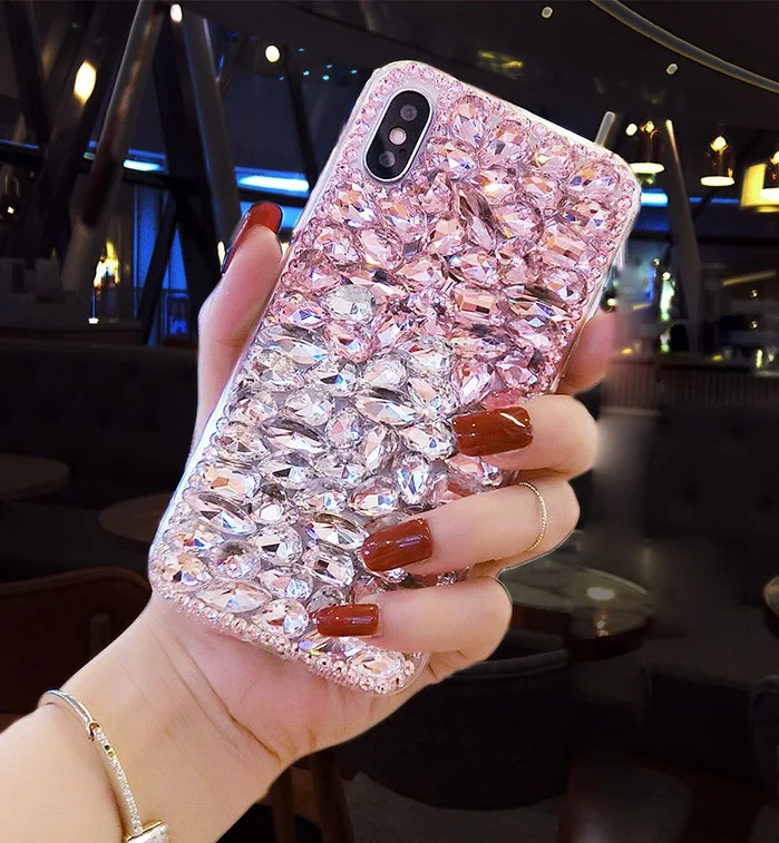 Роскошные Чехлы со стразами для Huawei Mate 20 Pro Lite Nova 4 3i 3 P30 10 Honor V20 8A 8C Женский Стильный
