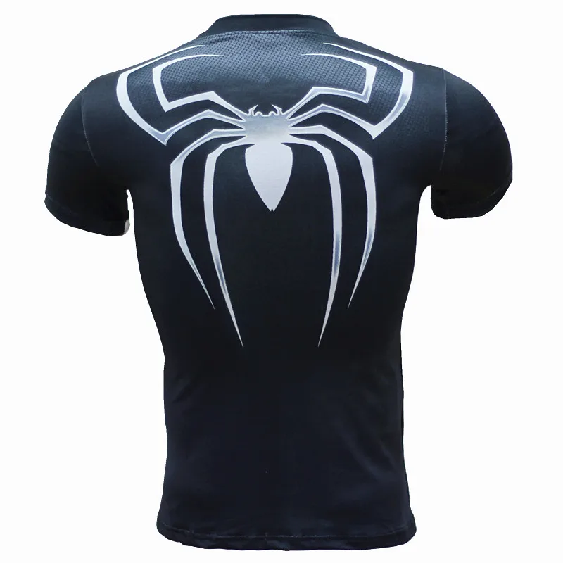 Мужская спортивная футболка с коротким рукавом и 3D-принтом «Бэтмен Рашгард», футболка для бега, футболка для футбола, спортивная одежда для спортзала