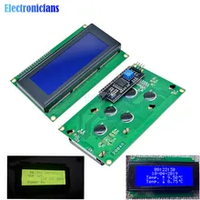 Módulo de Adaptador de interfaz Serial LCD2004 + I2C 2004, 20x4, 2004A, HD44780, LCD /w IIC/I2C, pantalla amarilla/azul, 1 Uds.