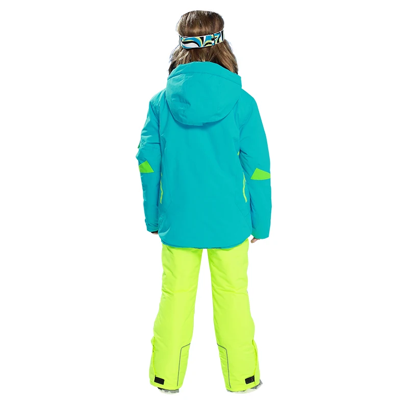 Hot Sale Boys Girls Waterproof 5000 Snow Kids Ski Jacket Sport Children Outdoor Coat 6-16 Years With Detachable hooded Windproof