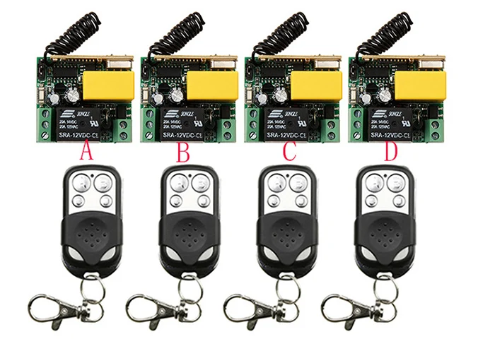 

AC220V 1CH 10A Wireless Remote Control Switch System Receiver+Transmitter Applicance Garage Door light /lamp/ window/shutters