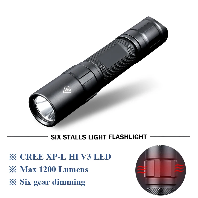 

Portable Lighting flashlight tactical High quality linterna lanterna militar waterproof torch 18650battery Hunting zaklamp Torch