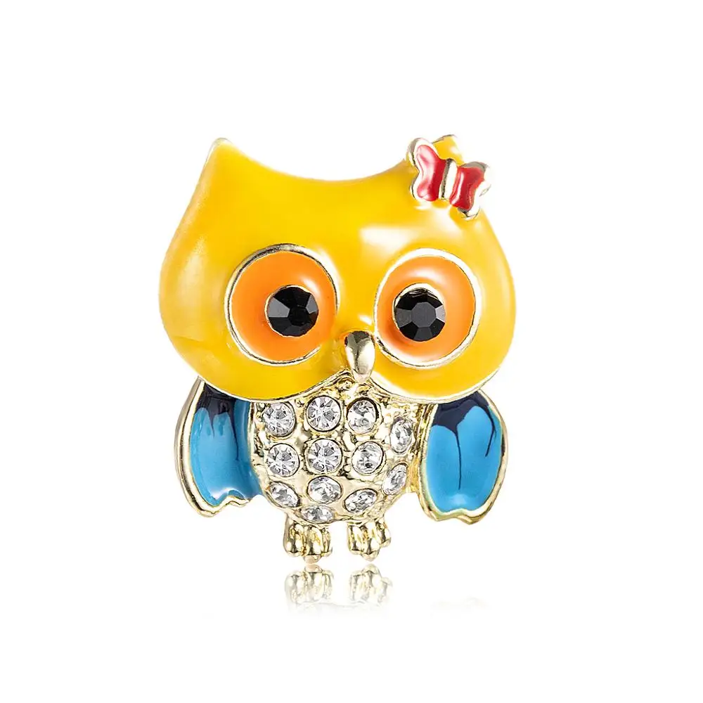 

Creative New Color Drop Oil Animal Brooch Cross Border Cute Owl Brooch Cartoon Brooch Jewelry For Women And Men Kids Birthday