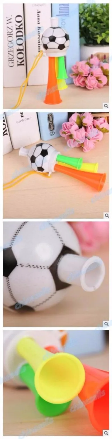 Plastic Horn 1pcs Colorful Three Tubes cheering High-pitched Voice Horns soccer football horn Party Carnival Sports Games Noice makers