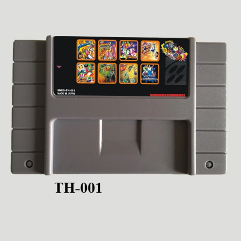 

Super Game Collecton 8 In 1 NTSC Version 16 Bit Gray Game Card For USA Game Player