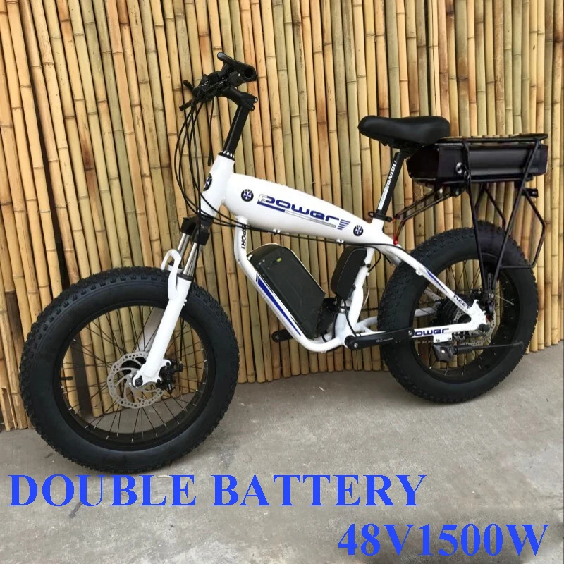 Discount Custom 20inch Fat tire ebike 1500W 48V45ah Li-ion snow electric mountain bicycle Hydraulic disc brake Double lithium battery 3 Discount Custom 20inch Fat tire ebike 1500W 48V45ah Li-ion snow electric mountain bicycle Hydraulic disc brake Double lithium battery 3