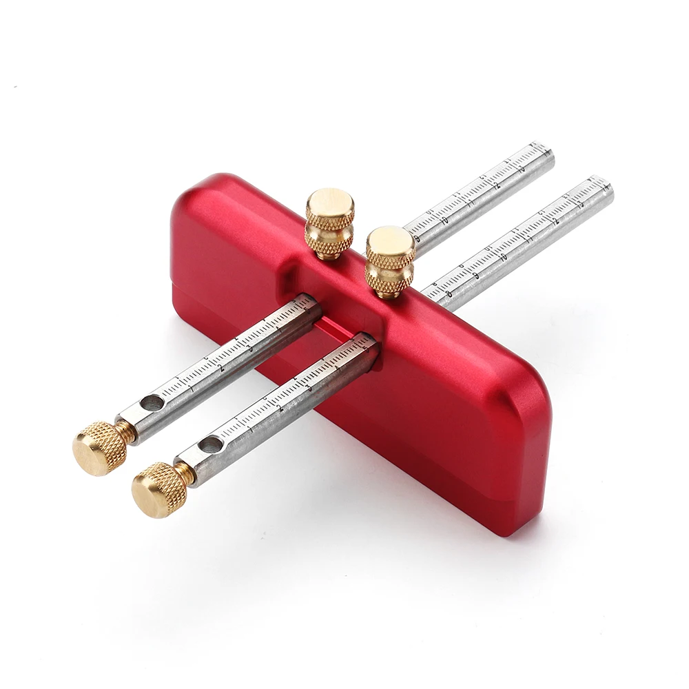 Drillpro Aluminium Alloy Carpenter Woodworking Scriber Tool Wood Ink Marker Tool DIY Woodworking Too