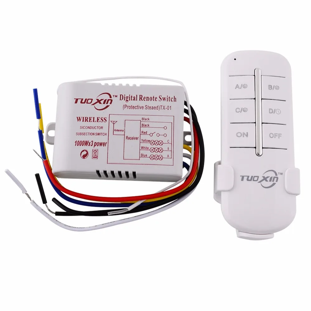 Lighting Digital Remote Control Switch for home 220V 3 Channels Way