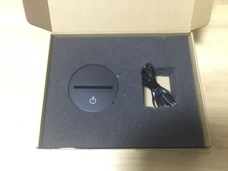 Decoração da Lâmpada de Mesa Luz de Energia Marciano Novidade Colorida Touch Led Visão Usb Presente 3d Luz 11 Luzes noturnas