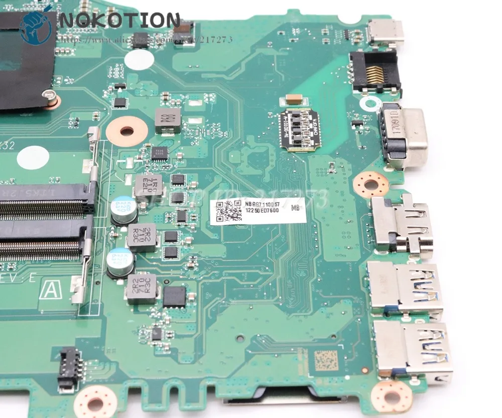 price reduction  NOKOTION NBGG711005 NBGD611005 For Acer aspire E5-575 E5-575G Laptop Motherboard DAZAAMB16E0 SR2ZU 