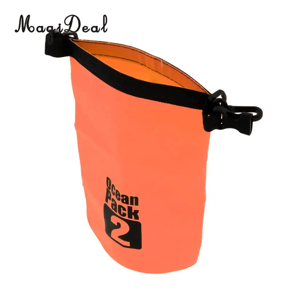 MagiDeal Heavy Duty 2L Waterproof Dry Bag Roll Top Sack for Kayak Canoeing Rafting Swimming Surfing Sailing Drifting Fishing