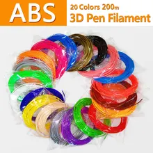 Качественный продукт пластик для 3d ручки 20 цветов 1.75mm abs пластик 3д ручка 3d ручка пластик 3 д ручка 3d pen plastic filament pla plastic abs plastic 3d ручка пластик 3d handle without wire смолы 3Д РУЧКА Смола