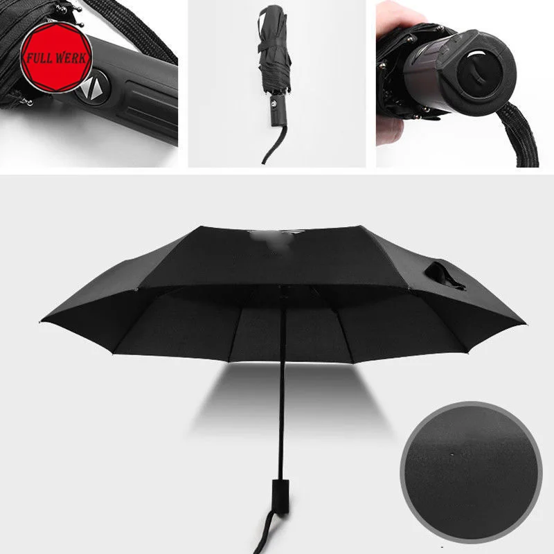 1pc Windproof UV Automatic Folding Umbrella Rain Sunshade Umbrella fit for Tesla MODEL S X Car Interior Accessories High Quality
