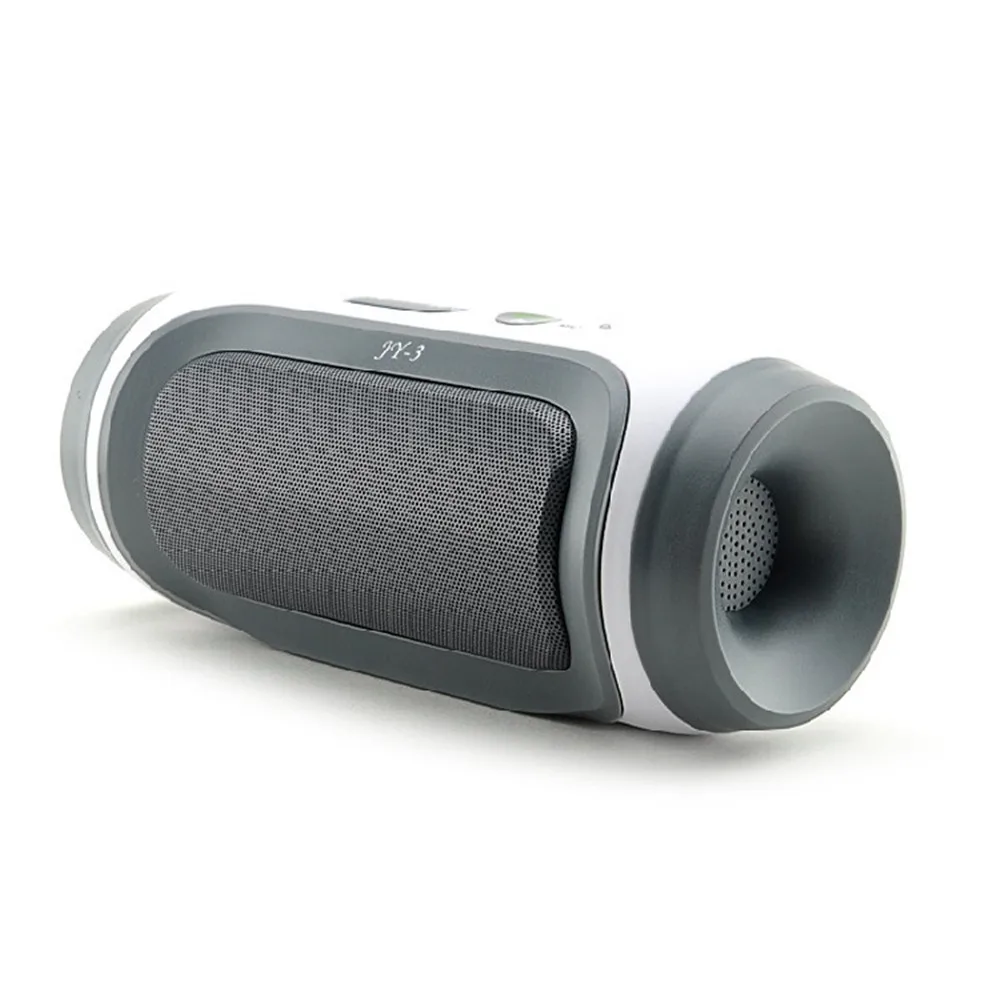 Бас Bluetooth беспроводной динамик с TF USB слот FM Aux JY-3 mp3-плеер - Цвет: Gray