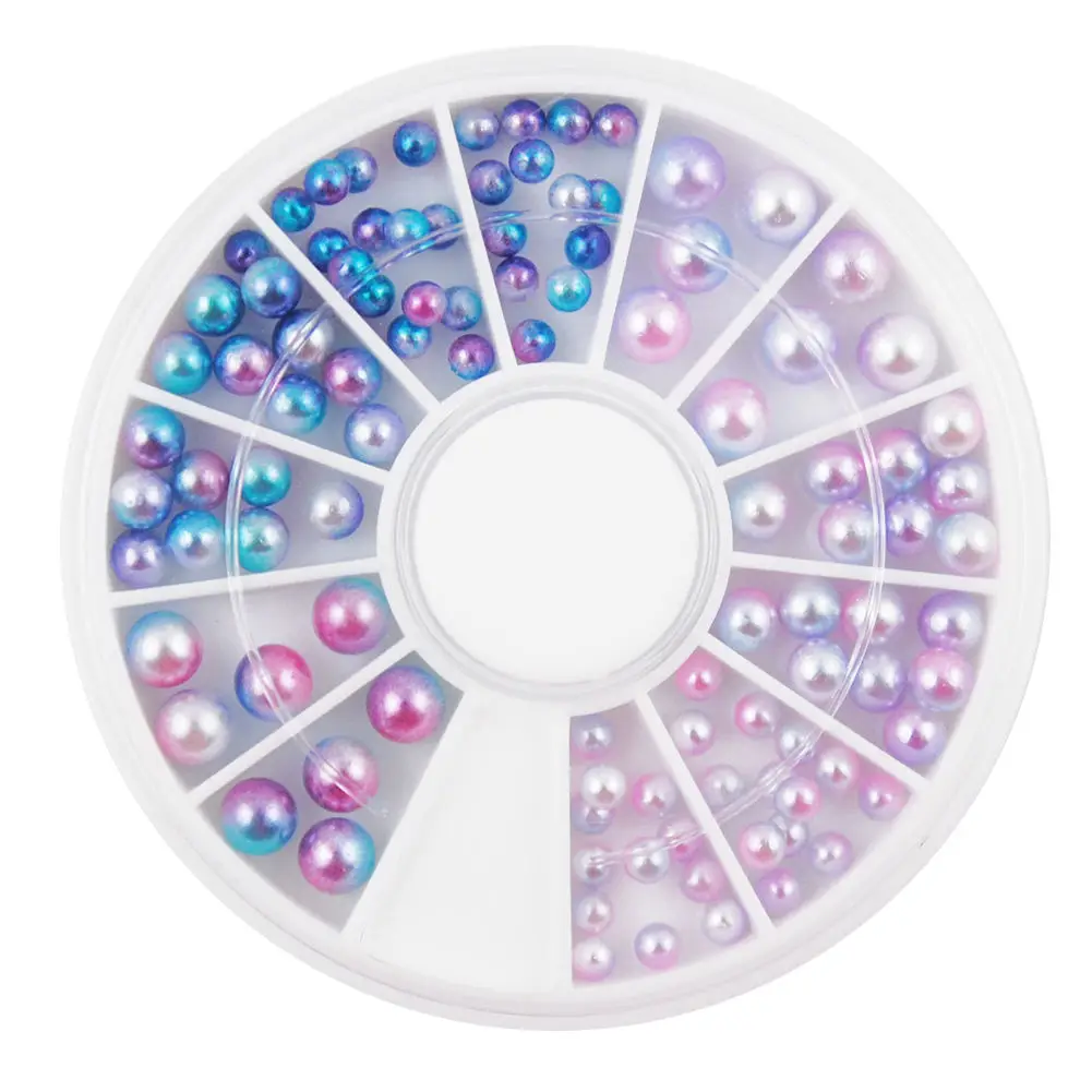 Wheel Crystal Mixed Color Stone Nail Rhinestone 3D Nail Art Decoration Accessories Irregular Beads DIY Design Manicure Diamond - Цвет: 17